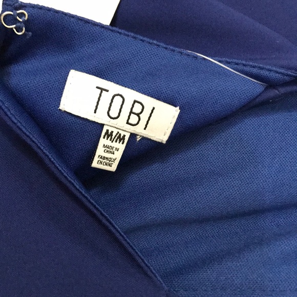 Tobi thin strap cut out dress cobalt - Picture 5 of 5